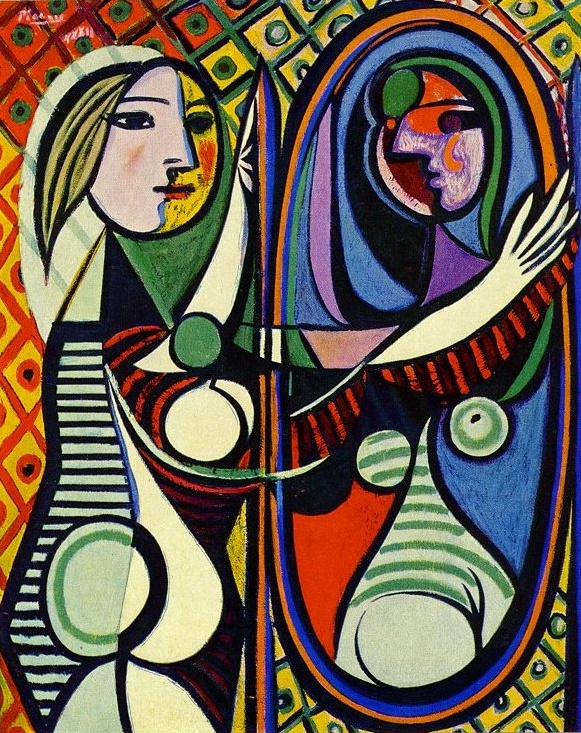 巴勃罗·毕加索，《镜前女孩》，1932年