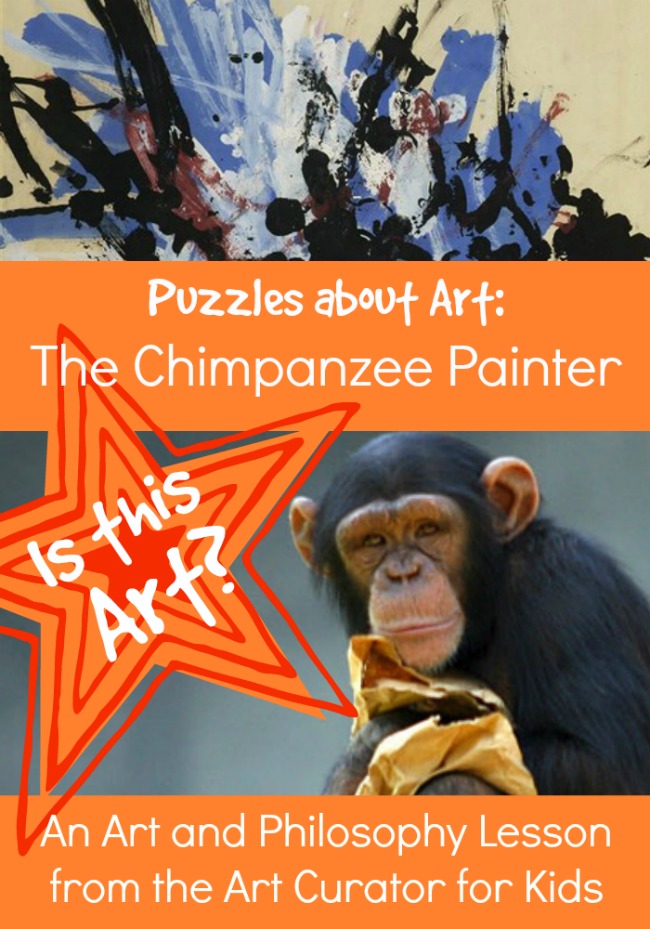 儿童艺术策展人-关于艺术的美学难题-黑猩猩画家