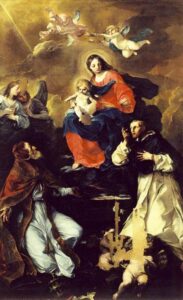 菲利斯Torelli,圣母与天使和圣徒和儿童,大约1700年