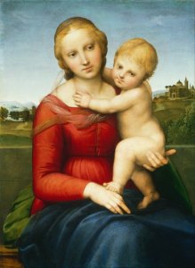 拉斐尔，《小柯帕的圣母》，大约1505年，画板上油画