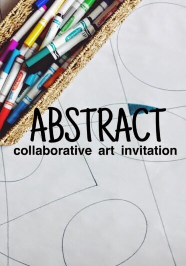 儿童艺术策展人-抽象合作艺术邀请-儿童抽象艺术