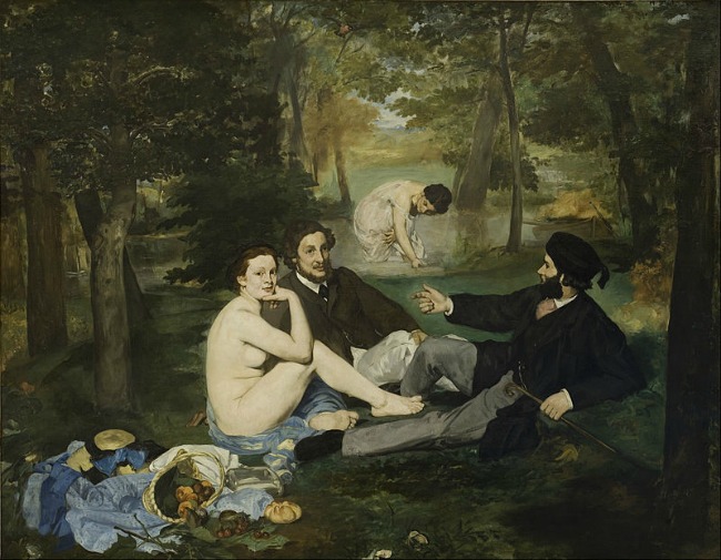 爱德华·马奈，《草地上的午餐》，1863年