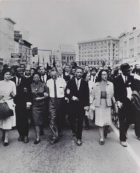 民权运动的艺术,莫内塔雨夹雪,罗莎·帕克斯,博士和夫人Abernathy博士拉尔夫•邦区和马丁·路德·金博士和夫人,小领导游行者蒙哥马利,1965