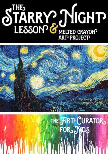 梵高的《星夜》——课和融化的蜡笔艺术计划