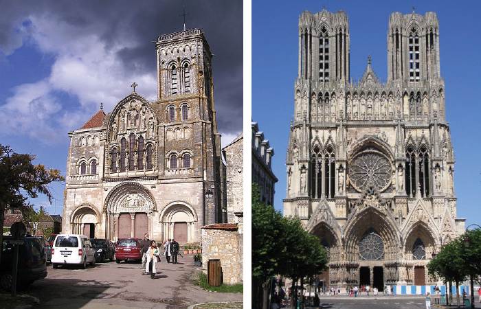 哥特式建筑与艺术品的比较