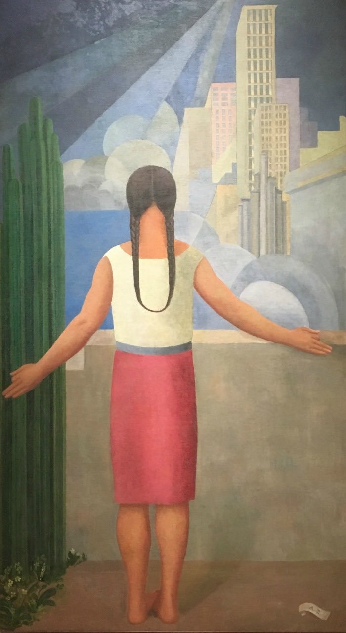 安吉尔·扎拉加，《墨西哥北部边境》，1927年墨西哥艺术《美国梦》