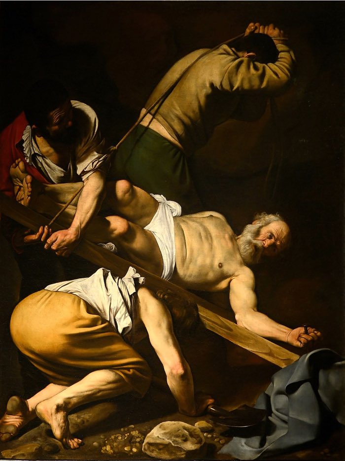 卡拉瓦乔，《圣彼得被钉在十字架上》，1601